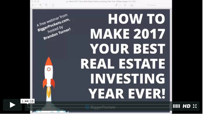 How to make 2017 your best real estate investing year ever